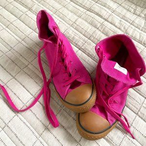 New - Size 6 - Vintage Canvas Converse - Dark Pink